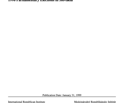 Kingdom of Cambodia Parliamentary Elections Observation Report (Feb 1999)
