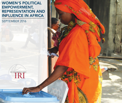 WOMEN’S POLITICAL EMPOWERMENT, REPRESENTATION AND INFLUENCE IN AFRICA SEPTEMBER 2016