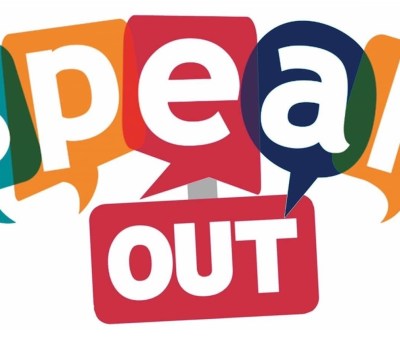 Logo saying "Speak Out"